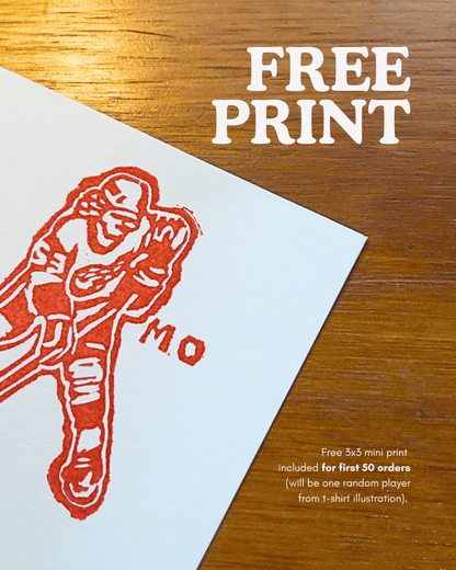 The Starting 5 T-shirt: Detroit Hockey Mini Stamps