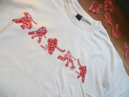 The Starting 5 T-shirt: Detroit Hockey Mini Stamps