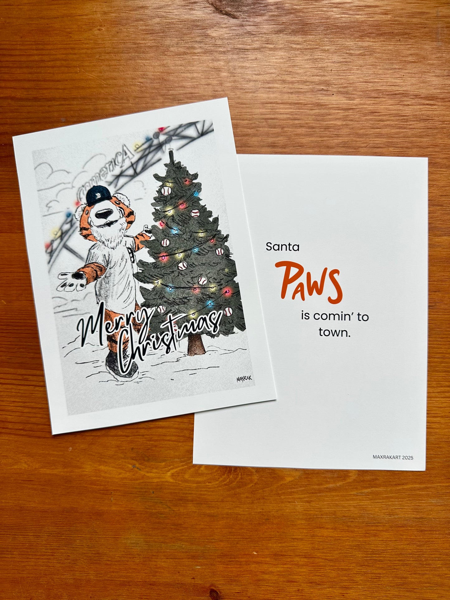 Michigan Mascot Christmas Cards