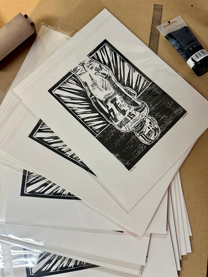 St. Brown Upside-Down Print