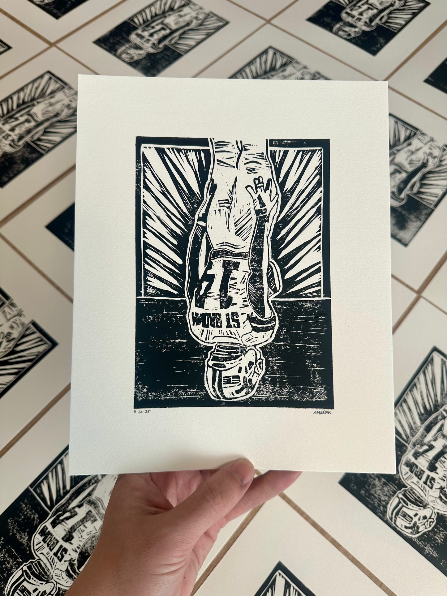 St. Brown Upside-Down Print