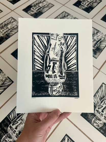 St. Brown Upside-Down Print